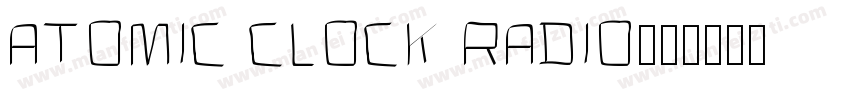 Atomic Clock Radio字体转换
